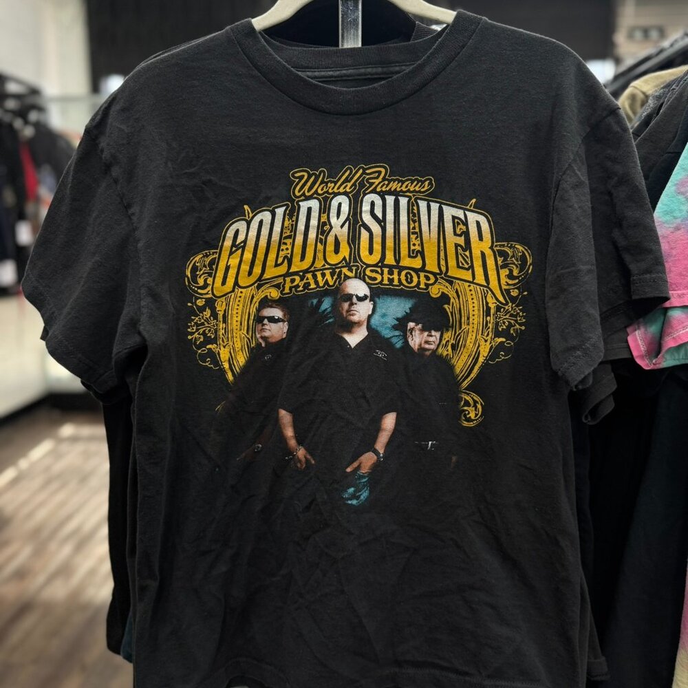 Vintage Pawn Stars Gold & Silver T-Shirt Men’s Medium | Las Vegas Shop Graphic T